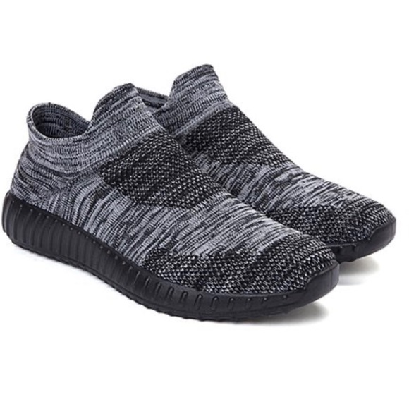 NEW PATTRILY Gray & Black Flying Sneaker-Size 8 - Picture 1 of 9